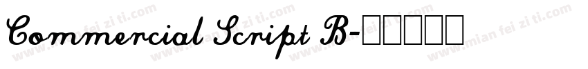 Commercial Script B字体转换